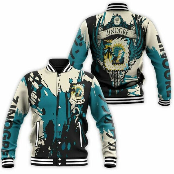 Monster Hunter World Game Zinogre 6k703 Gift For Fan Baseball Jacket 443
