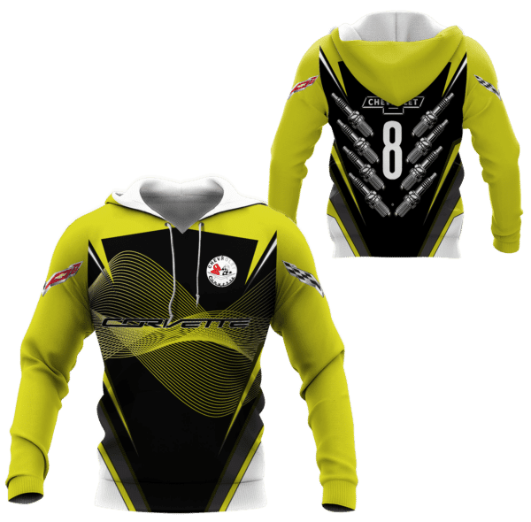 Chevrolet Corvette Shirt 837, 3d Hoodie Zip Hoodie 1166