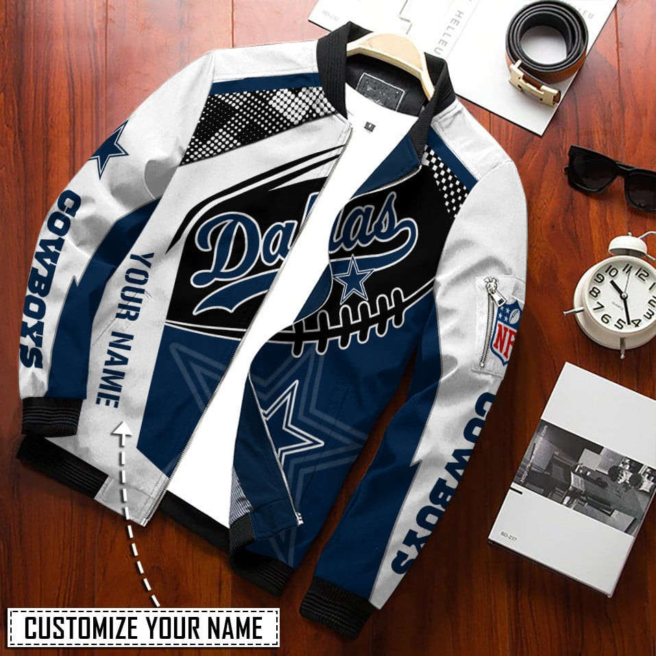Cowboys Personalized Bomber Jacket 755