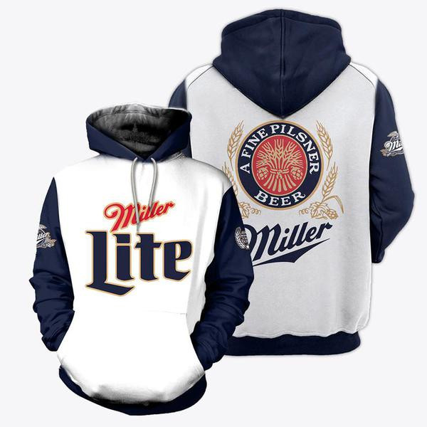 Vintage Miller Lite Beer Hoodie, Gift For Fan 3d All Over Print Shirt Hoodie 2321