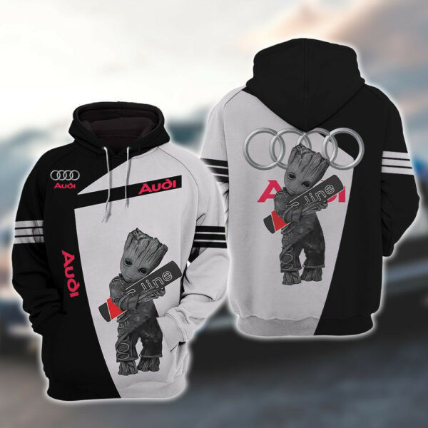 Audi S Line Car Baby Groot 3d All Over Print Hoodie 1675