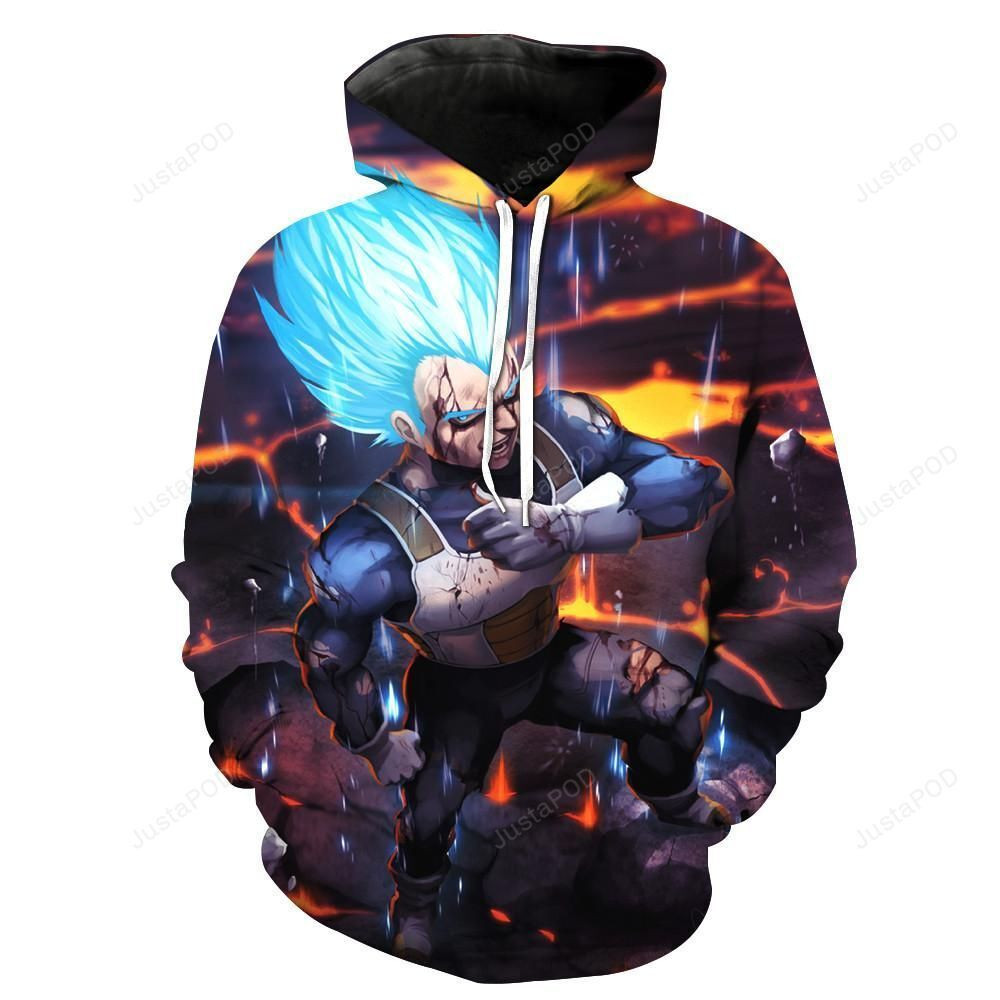 Super Saiyan God Super Saiyan Vegeta Dragon Ball Z 3D All Over Print Hoodie & Zip Hoodie