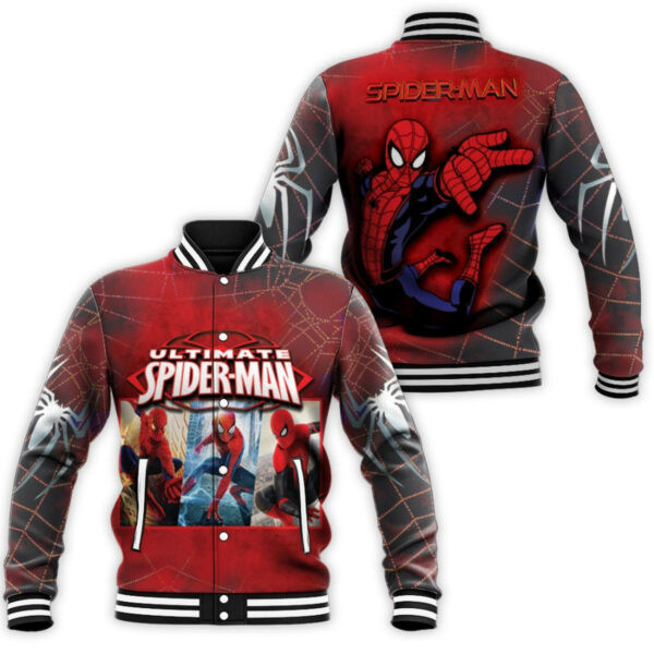 Spider Man Ultimate Final Time War Generations Gift For Spider Man Fans Baseball Jacket 410