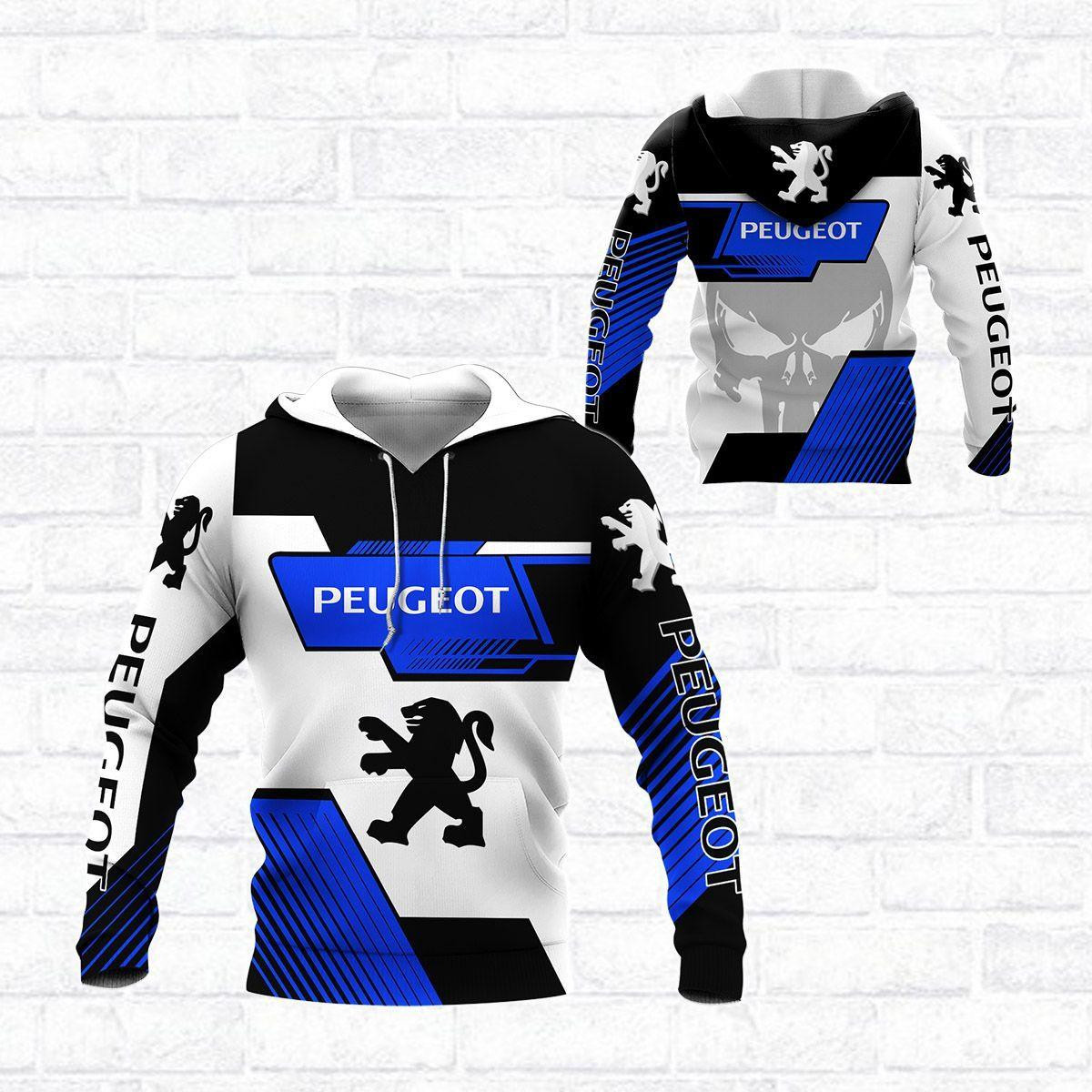 Peugeot Shirt 464, 3d Hoodie Zip Hoodie