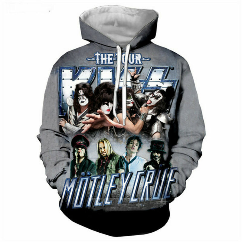 Pop Heavy Metal Band Motley Crue 3d Print Jacket  Hip Hop Hoodies