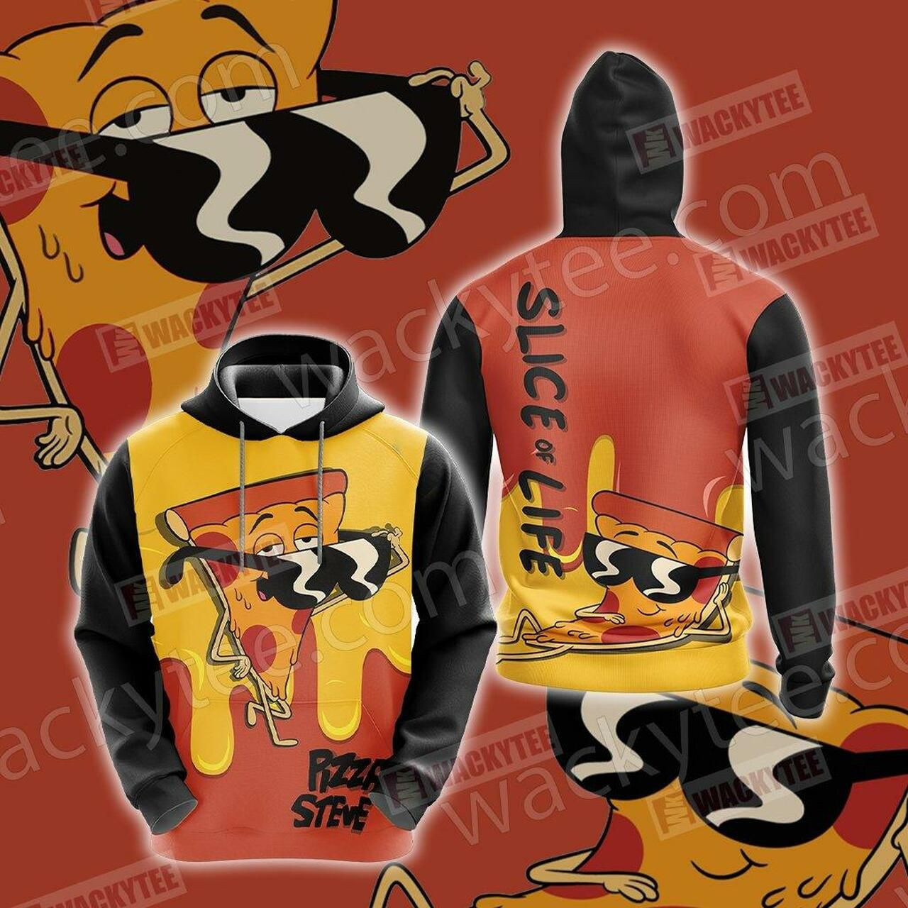 Pizza Slice Of Life Unisex 3D All Over Print Hoodie & Zip Hoodie