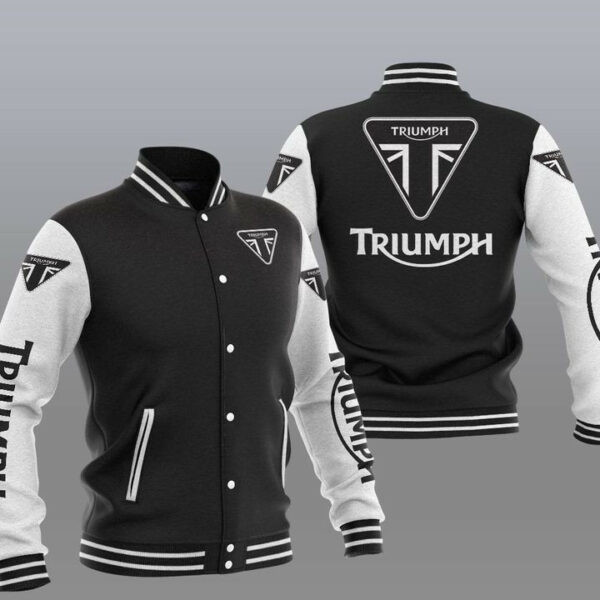 Triumph, Triumph Motorcycles Varsity 732 Gift Lover Baseball Jacket 499