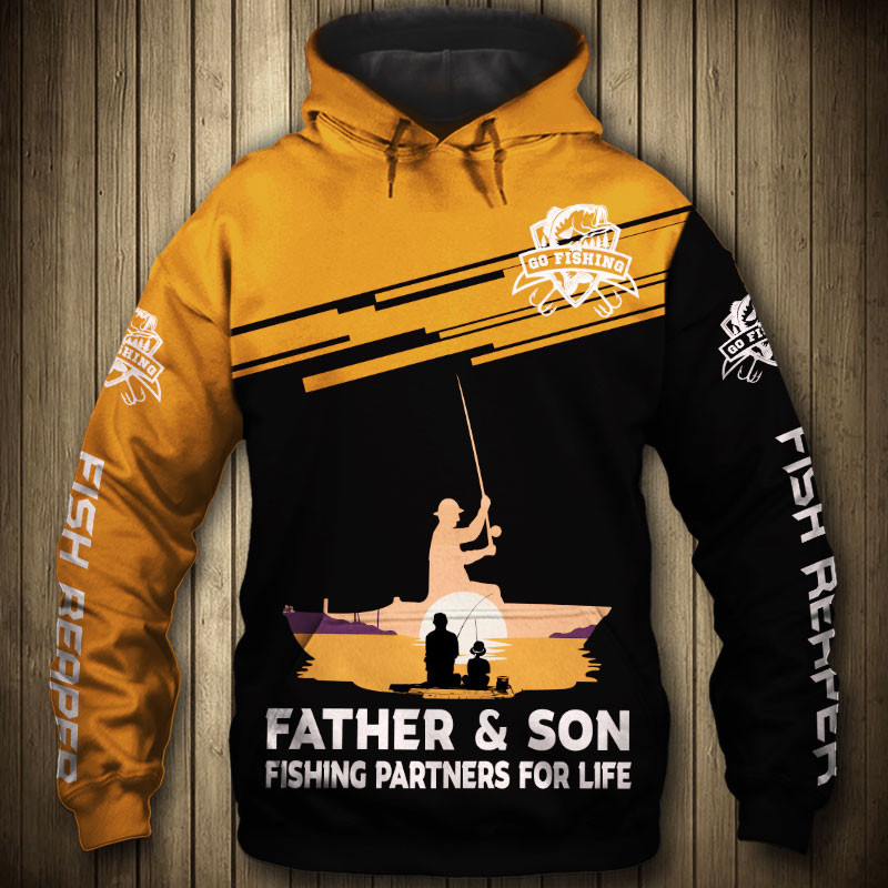Father And Son Fishing Partners For Life 3D All Over Print Hoodie & Zip Hoodie
