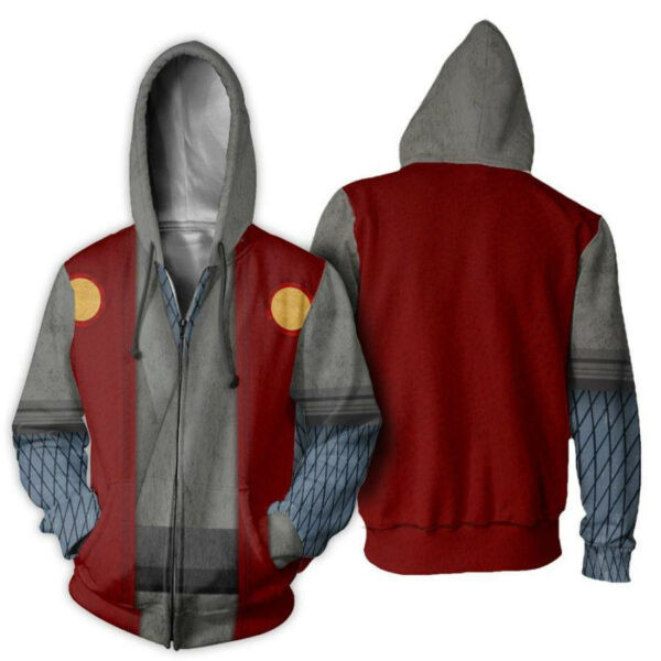 Jiraiya Shirt Costume Uniform Naruto Anime 2k897 Cartoon 3d Hoodie Zip Hoodie 1406