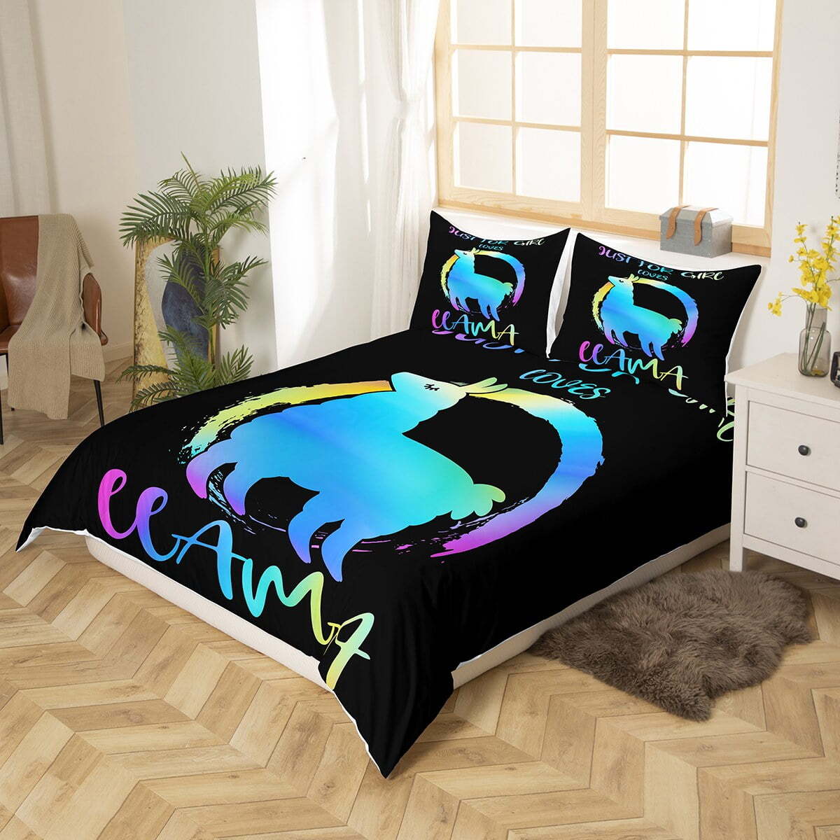 Llama Bedding Set Just For Girl Love Llama Duvet Covers