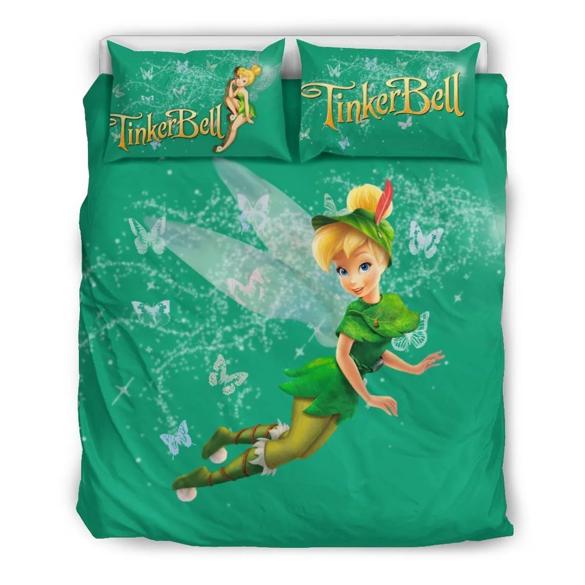Tinker Bell Bedding Set DN Tinker Bell With Leaf Suit Duvet Covers