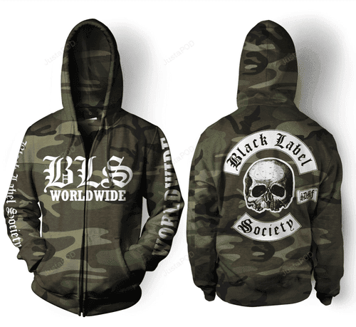 BLS Worldwide Black Label Society 3D All Over Print Hoodie & Zip Hoodie