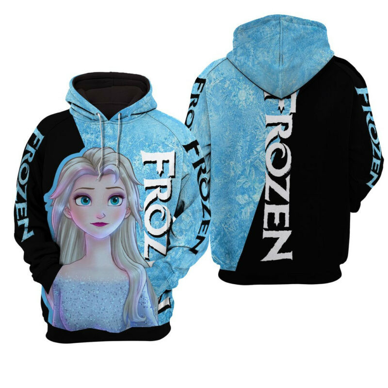 Elsa Frozen 3d Hoodie Zip Hoodie