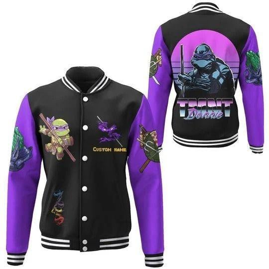 Custom Name Donatello Teenage Mutant Ninja Turtles Baseball Jacket
