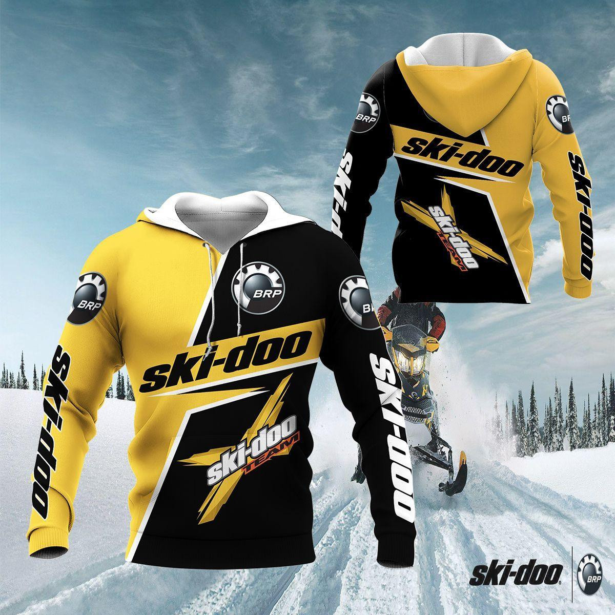 Ski-doo Shirt 453, 3d Hoodie Zip Hoodie