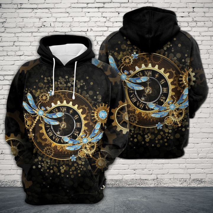 Dragonfly Time Machine 3D All Over Print Hoodie & Zip Hoodie