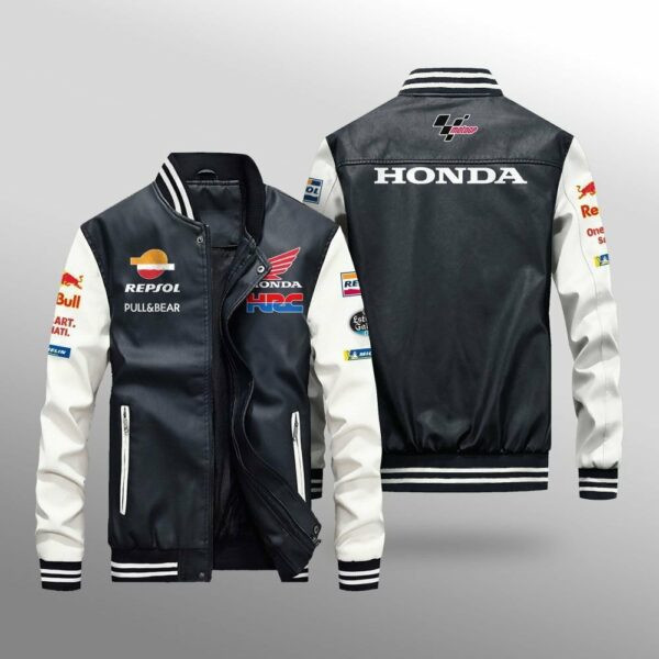 Motogp Repsol Honda Team Leather Bomber Jacket 36
