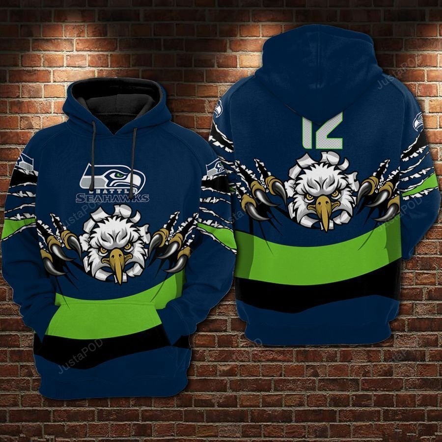 Seattle Seahawks Ncaa Football 3D All Over Print Hoodie & Zip Hoodie