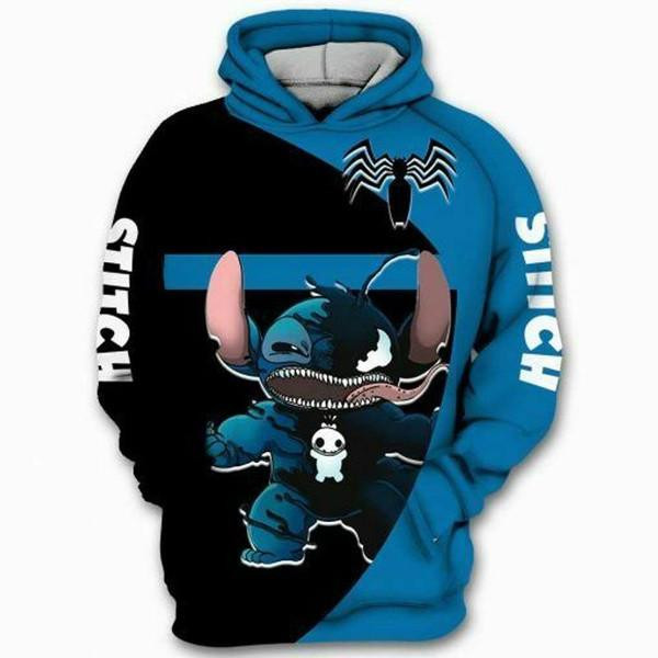 Venom Stitch, Venom Marvel Comics, Stitch All Over Print Hoodie