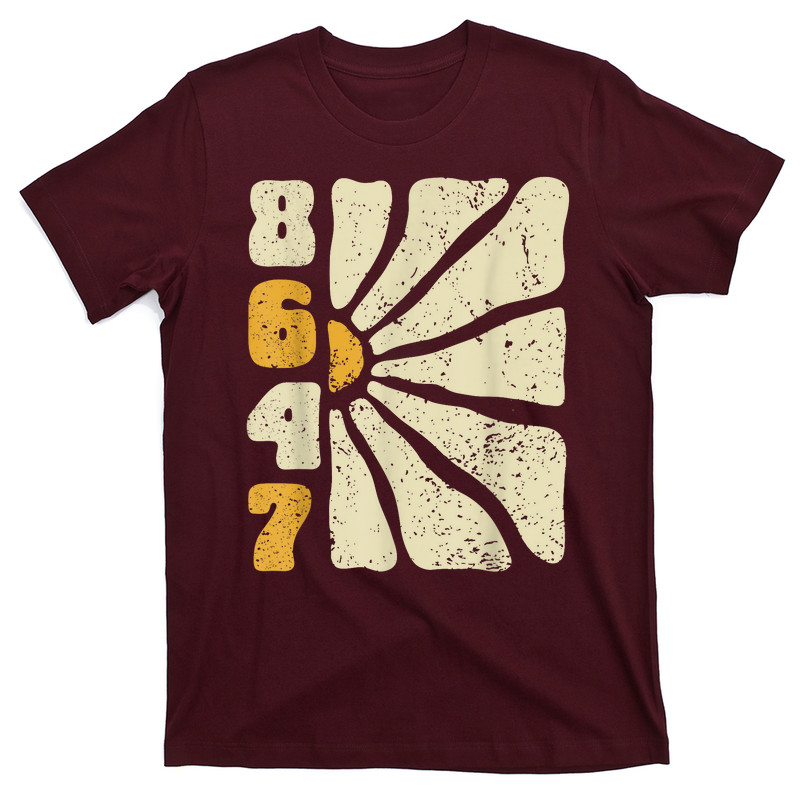 8647 Subtle Floral Boho Style T-shirt