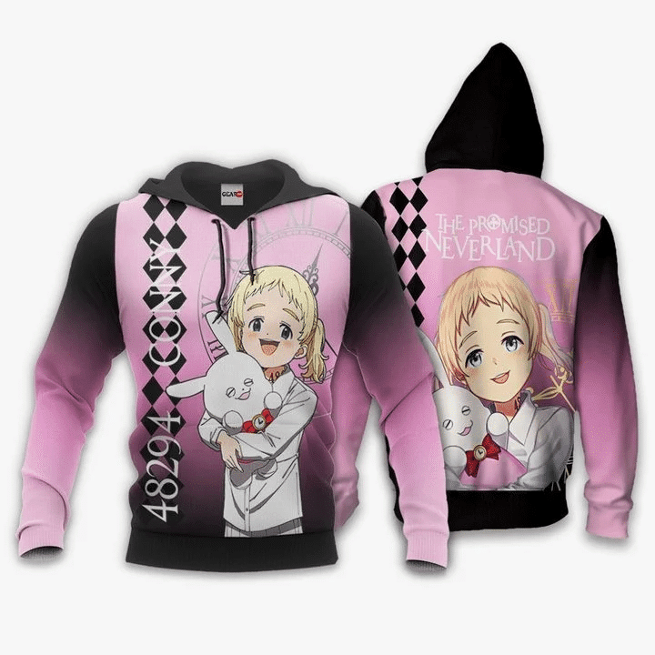 Conny 48294 The Promised Neverland 3d Hoodie Zip Hoodie