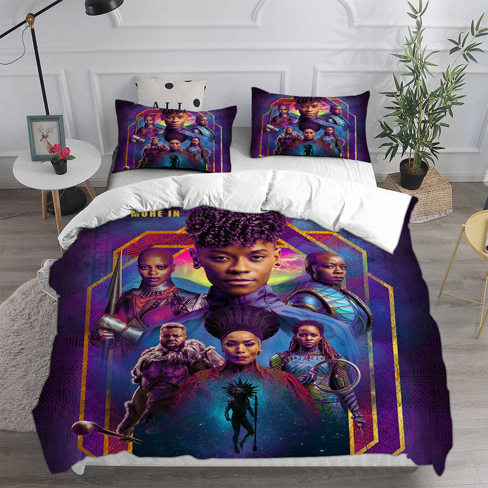 Black Panther Bedding Set MV Black Panther 2 All Characters Duvet Covers