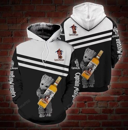 Captain Morgan Whiskey 3D All Over Print Hoodie & Zip Hoodie