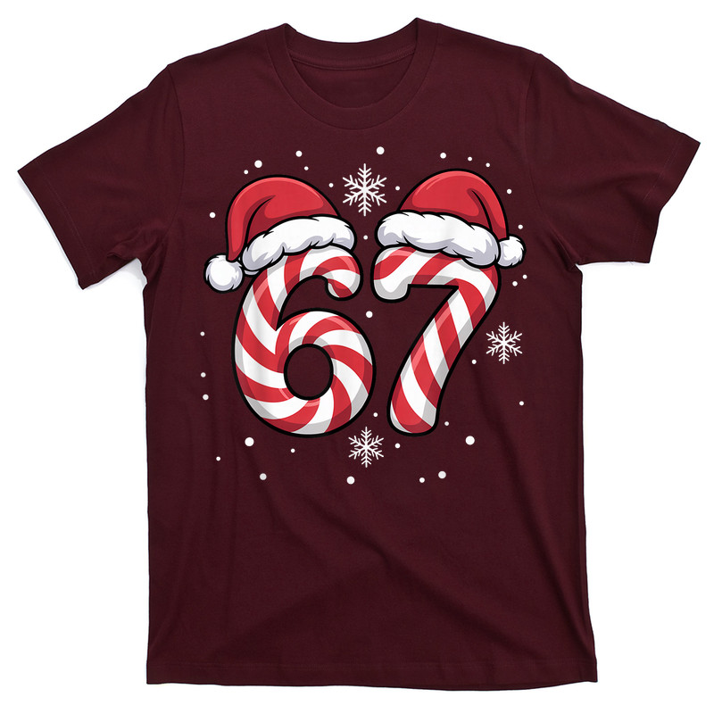 Viral 67 Candy Canes Santa T-Shirt