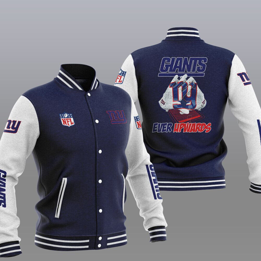New York Giants Navy Blue Ever Upwards Baseball Jacket