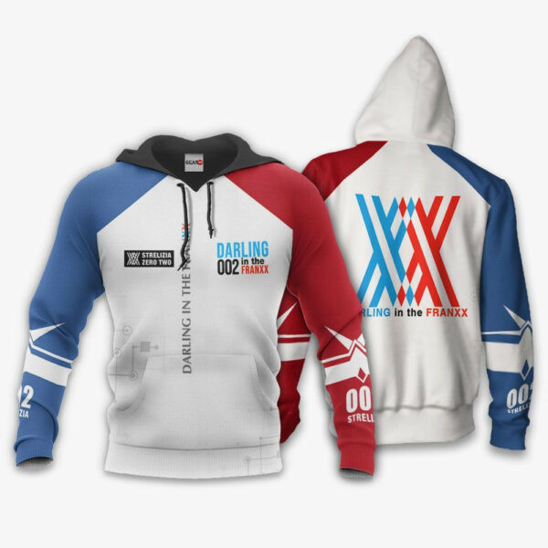 Darling In The Franxx Zero Two Code 002 Anime 3k320 Cartoon 3d Hoodie Zip Hoodie 1716