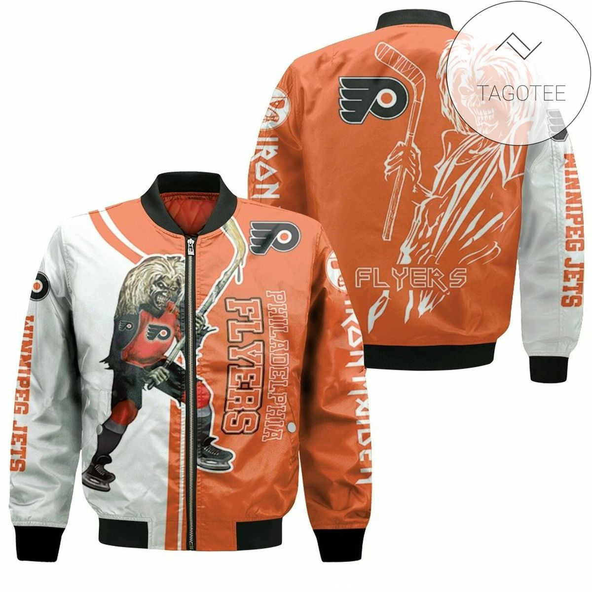 Philadelphia Flyers Zombie Bomber Jacket