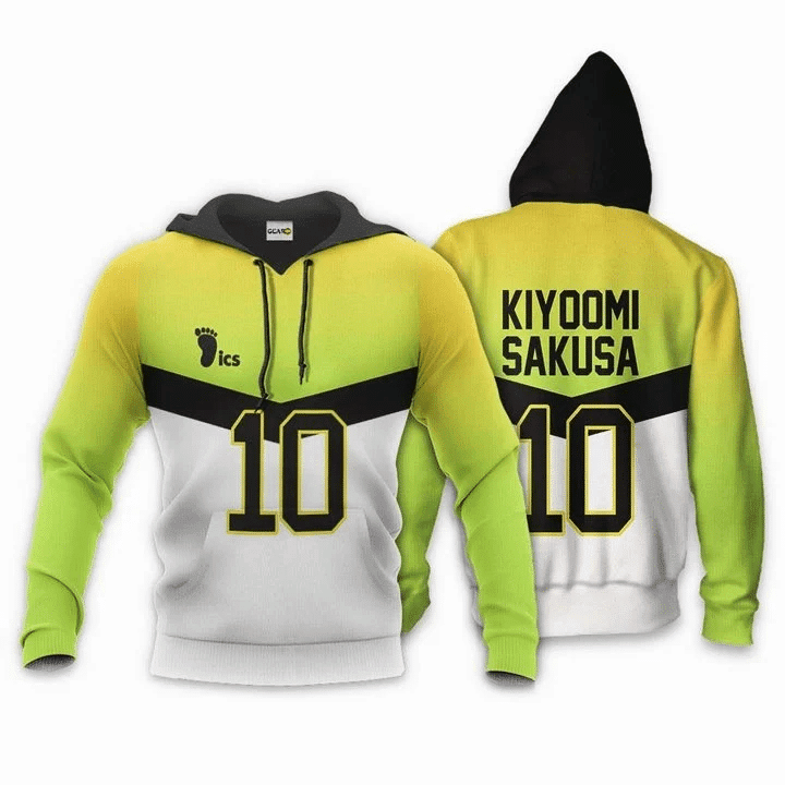 Kiyoomi Sakusa Haikyuu Number 10 3d Hoodie Zip Hoodie