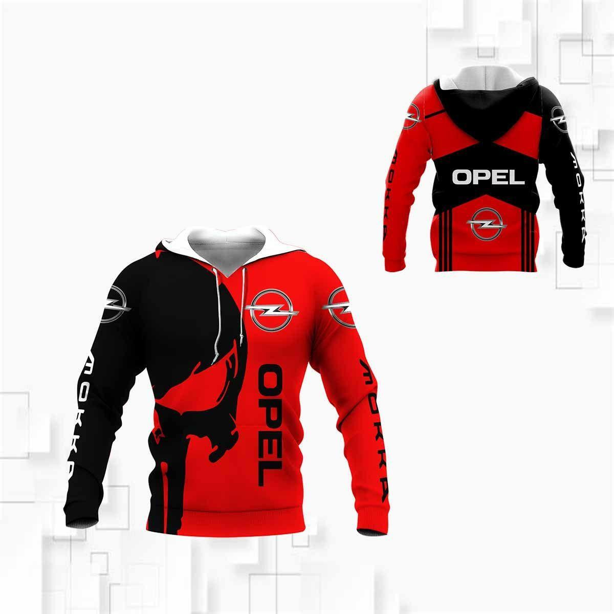 Opel Mokka Shirt 1022, 3d Hoodie Zip Hoodie