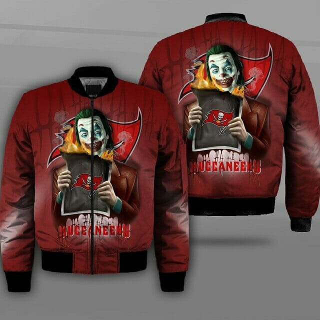 Tampa Bay Buccaneers Joker Red Bomber Jacket