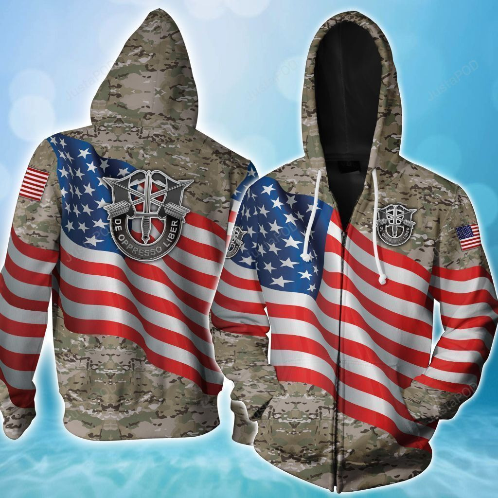 US Army Special Forces 3D All Over Print Hoodie & Zip Hoodie