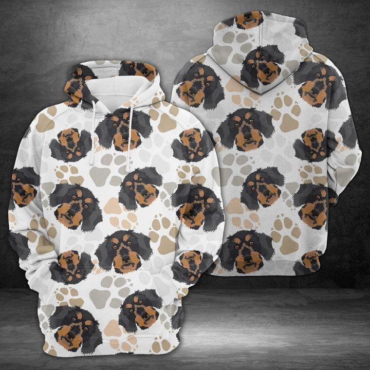 Dog Paws Dachshund 3D All Over Print Hoodie & Zip Hoodie