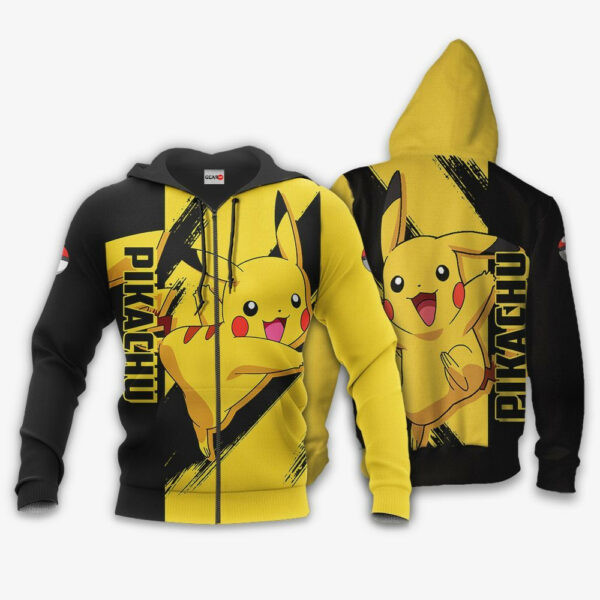Pikachu Anime Pokemon 1k842 Cartoon Graphic Outfits Aop 3d Hoodie Zip Hoodie 2693