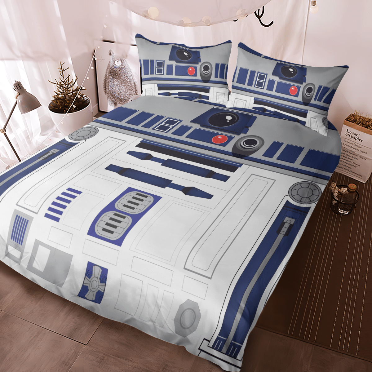 SW Bedding Set SW Machinery Modern Duvet Covers Blue