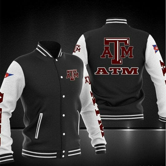Texas A&M Aggies Black Baseball Jacket