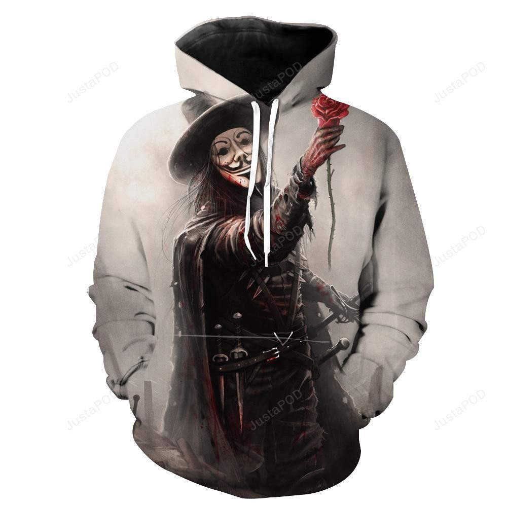 V for Vendetta 3D All Over Print Hoodie & Zip Hoodie