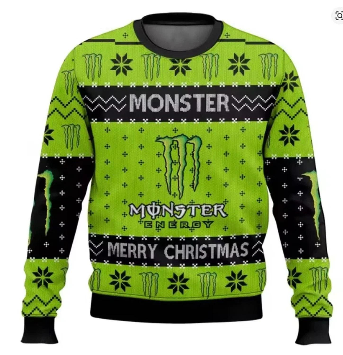 Monster Energy Ugly Christmas Sweater