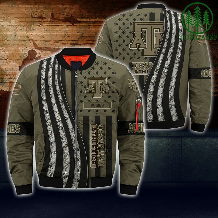 Texas A&M Aggies Camo Bomber Jacket