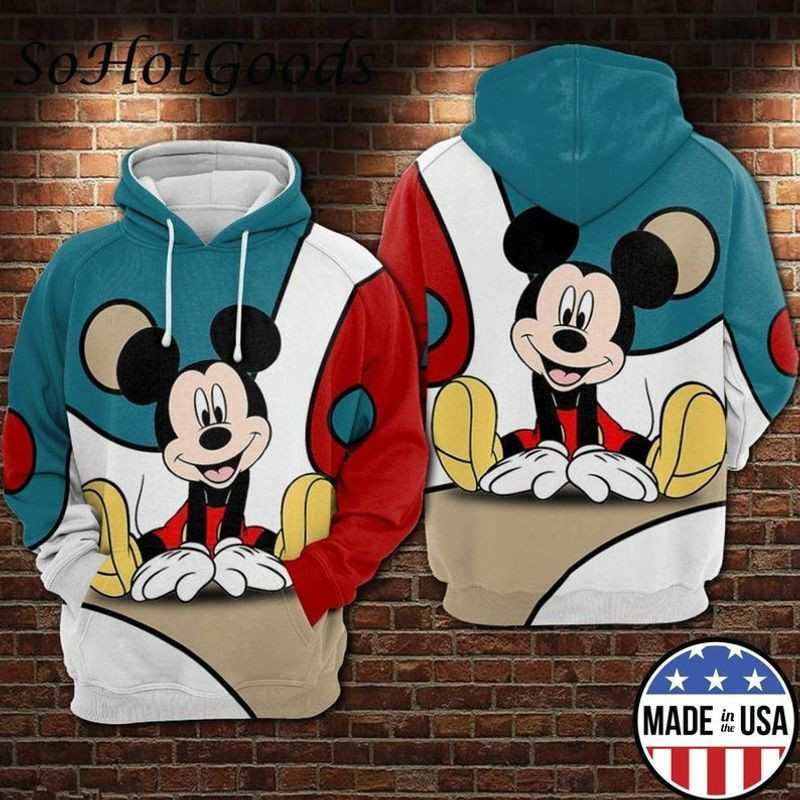 Mickey Full Over Printing 3d Hoodie 293