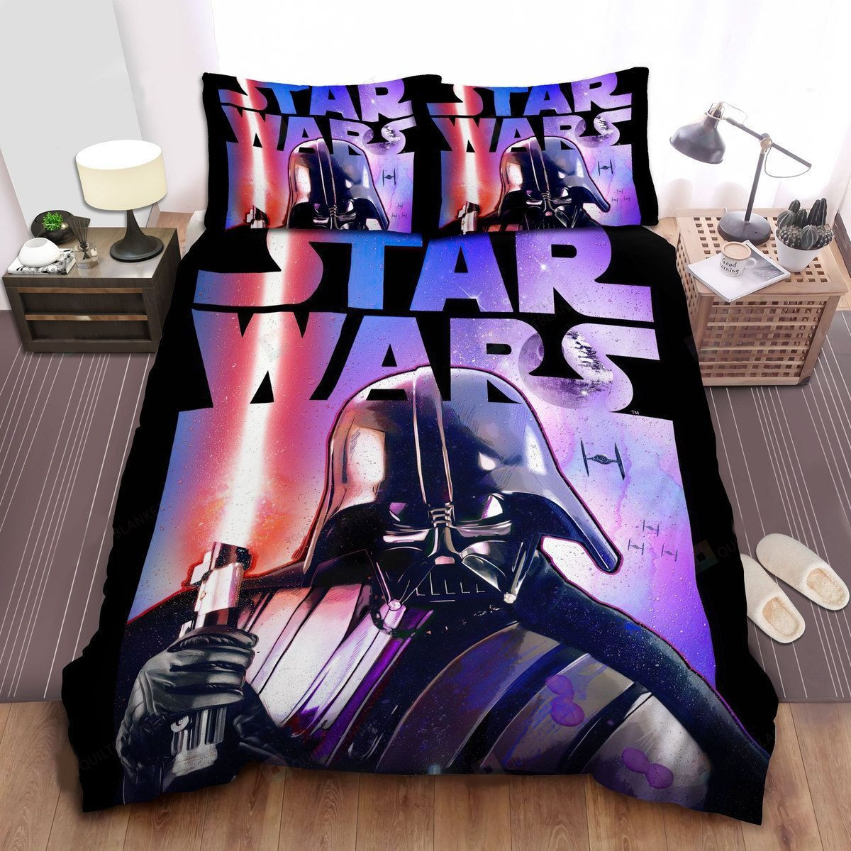 SW Bedding Set Darth Vader With His Lightsaber Duvet Covers
