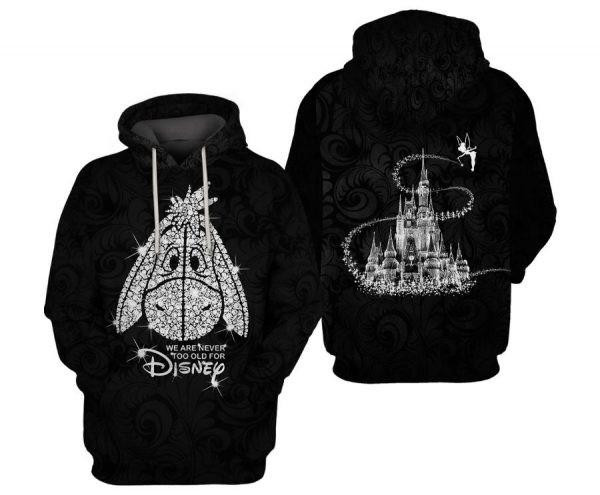 Eeyore Winnie The Pooh Bling Cartoon 2k757 Lover Gift,eeyore Bling All Over Print 3d Hoodie