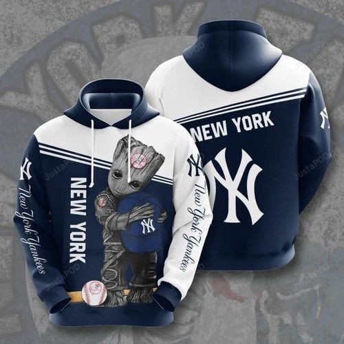 New York Yankees Groot 3D All Over Print Hoodie & Zip Hoodie