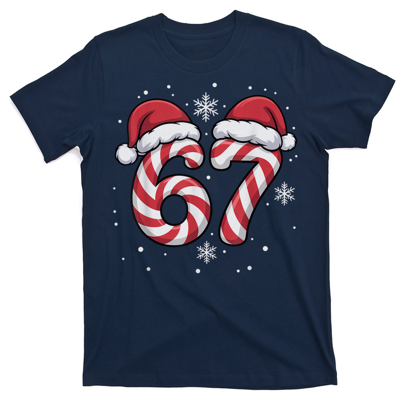 Viral 67 Candy Canes Santa T-Shirt