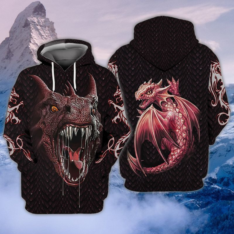 Red Dragon   3d Hoodie Zip Hoodie