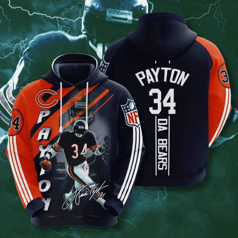 Chicago Bears 3D All Over Print Hoodie & Zip Hoodie