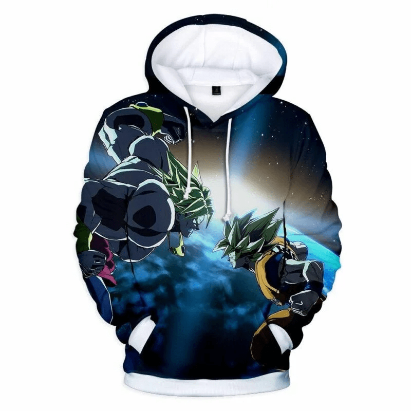 Goku Cartoon Dragon Ball 3 Over Print 3d Hoodie Zip Hoodie